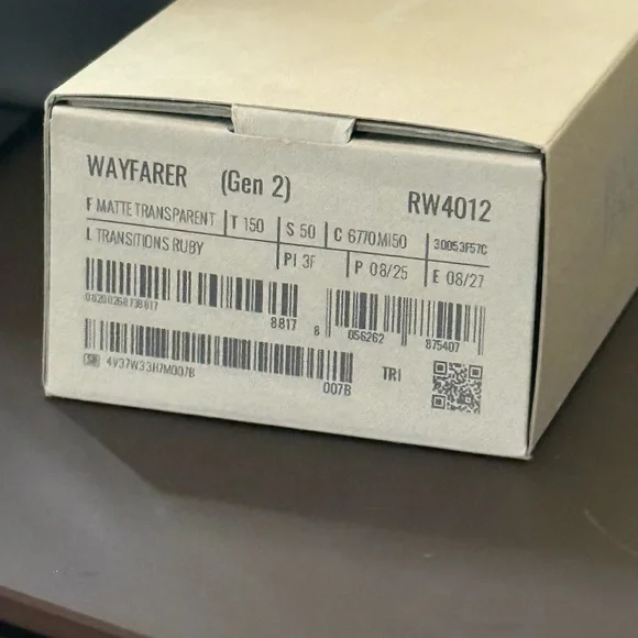 Ray-Ban Meta Wayfarer Gen 2 Limited Edition Transparent Clear/Ruby RW4006 - Picture 7 of 16